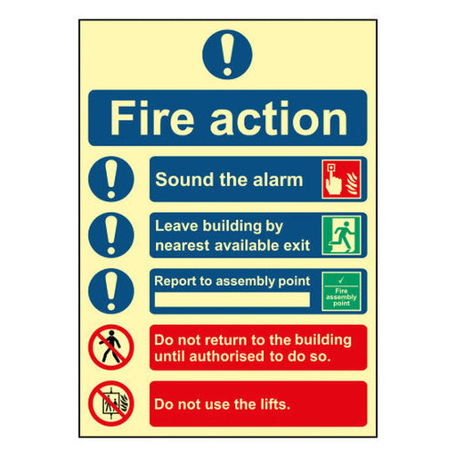 Fire action procedure - PHO (250 x 350mm)
