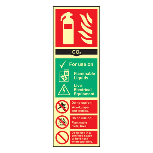 Fire extinguisher: CO2 - PHO (100 x 300mm)