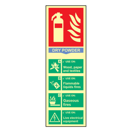 Fire extinguisher: Dry powder - PHO (100 x 300mm)