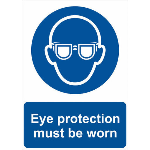 Eye protection must be worn in this area - SAV (420 x 297mm) - Min Order 2