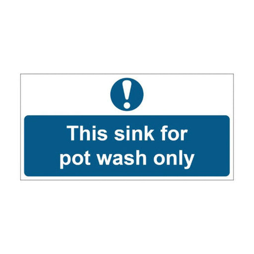 This Sink For Pot Wash Only - SAV (200 x 100mm) - Min Order 4