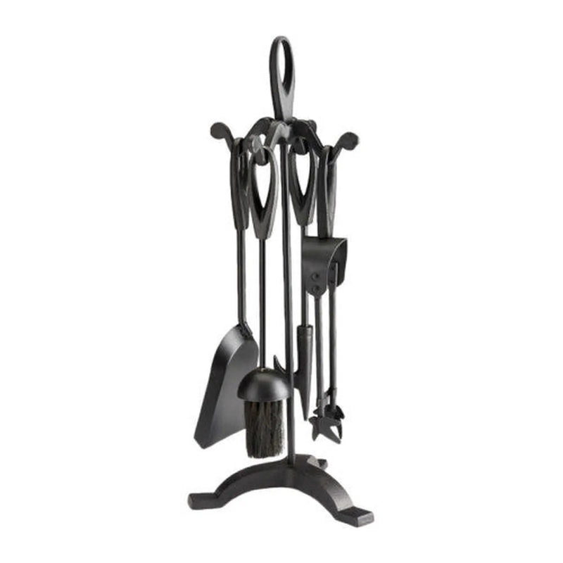 Fireside Fire Companion Set 4 Piece Black - Pack of 6