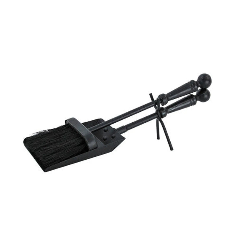 Coal Brush & Shovel Set Black - Pack of 6