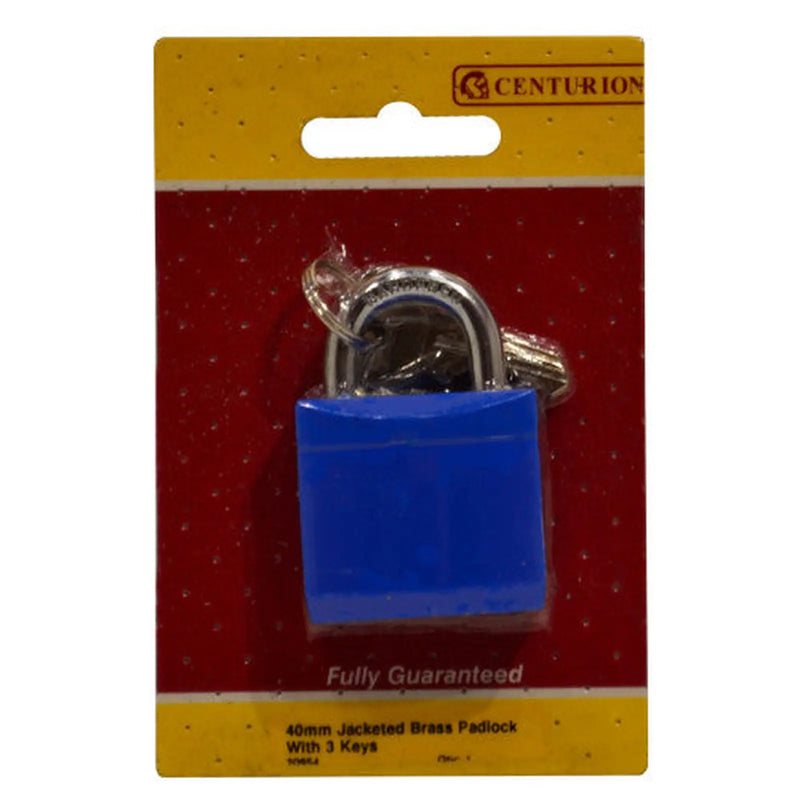 Jacketed Brass Padlocks, 40mm - Pack of 5