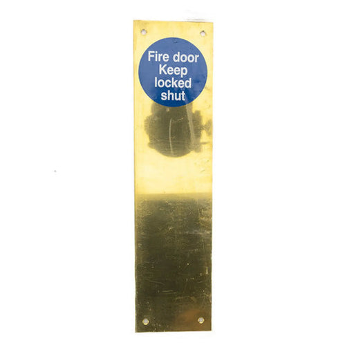 12" x 3" PB Fdkls Finger Plate - Min Order 2