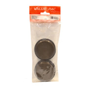 60mm Brown Castor Cups. - Pack of 10