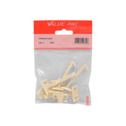 60mm White Plastic Kiddiguard Catch - Pack of 10