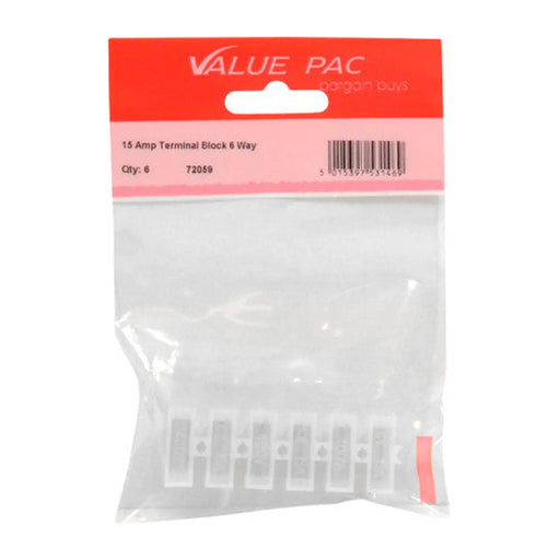 15 Amp Terminal Block 6pk - Pack of 10