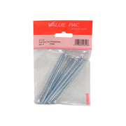 4" x 12 ZP Cross Recessed Hardened Twin Thread Woodscrews with - Pack of 10