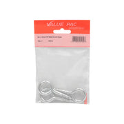 65 x 6mm ZP Steel Screw Eyes 3pk - Pack of 10