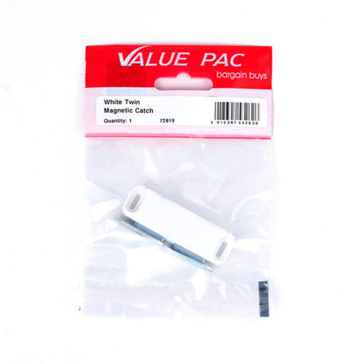 White Twin Magnetic Catch - Pack of 10