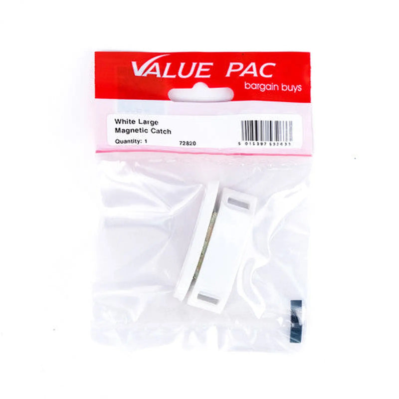 White Large Magnetic Catch - Pack of 10