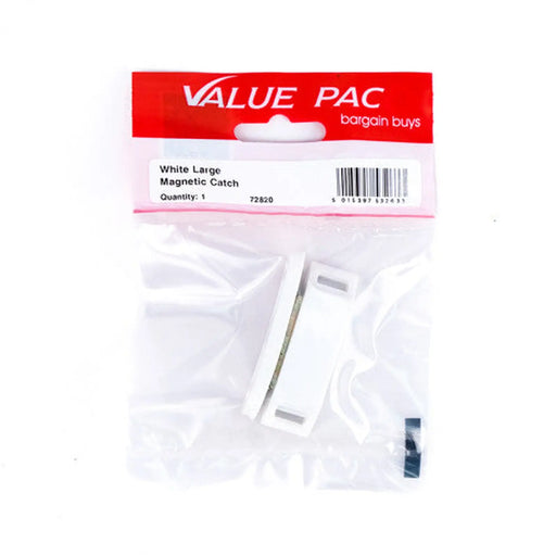 White Large Magnetic Catch - Pack of 10