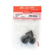 28mm Black Plastic Door Stops - Pack of 10