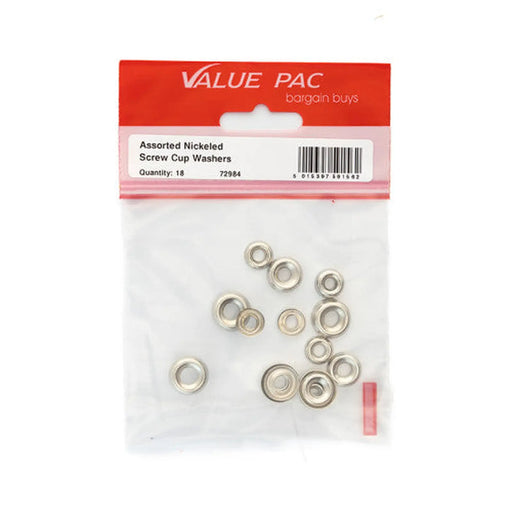 Assorted NP Screw Cup Washers - Pack of 10