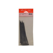 150mm x 3.6mm Black Cable Ties 15pk - Pack of 10