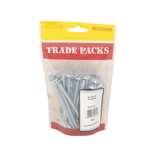 Roofing Bolts - Zinc Plated - M6 x 80mm - (25 PK) - Pack of 5