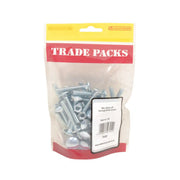 Cup Square Carriage Bolts & Nuts - Zinc Plated - M6 x 40mm - (40 PK) - Pack of 5