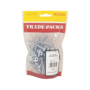 Carriage Bolts & Nuts Small - Zinc Plated - M6 x 50mm - (35 PK) - Pack of 5