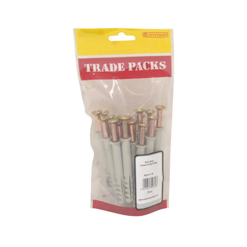 Screw In Frame Fixings - Zinc Plated - M10 x 80mm - (18 PK) - Pack of 5