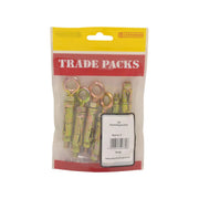 Expanding Eye Bolts - Zinc Plated - M8 - (6 PK) - Pack of 5