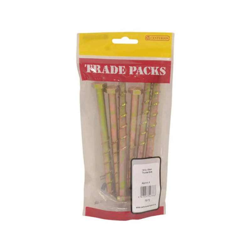 Thunder Bolts - Zinc Yellow Passivated - M10 x 150mm - (6 PK) - Pack of 5