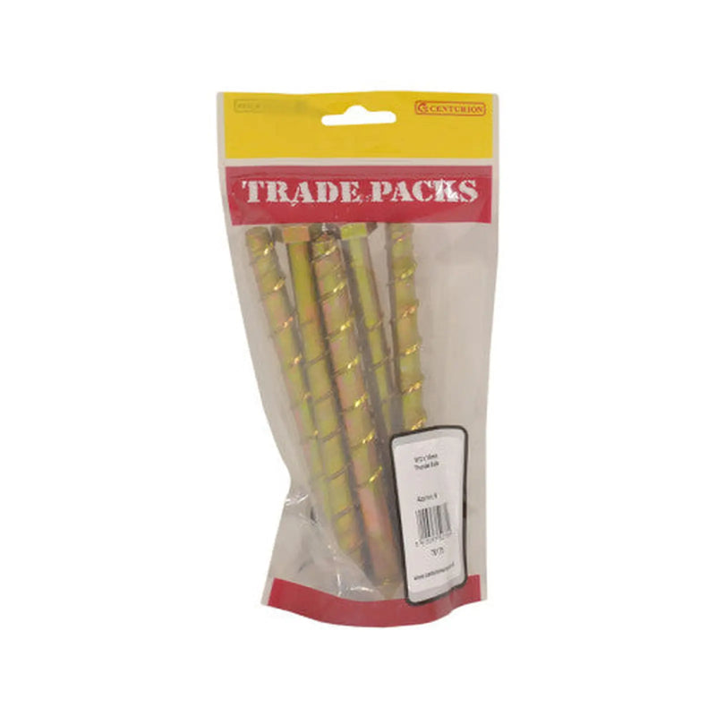 Thunder Bolts - Zinc Yellow Passivated - M12 x 150mm - (6 PK) - Pack of 5