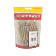 Concrete Frame Screws - Zinc Yellow Passivated - 7.5mm x 82mm - (28 - Pack of 5