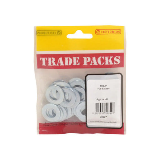 Flat Washers - Zinc Plated - M12 - (40 PK) - Pack of 5