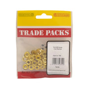 Screw Cup Washers - Brass - No 6 - (100 PK) - Pack of 5