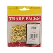 Screw Cup Washers - Brass - No 10 - (100 PK) - Pack of 5