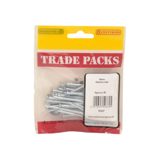 Masonry Nails - 50mm - (40 PK) - Pack of 5