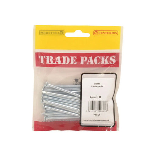 Masonry Nails - 80mm - (20 PK) - Pack of 5