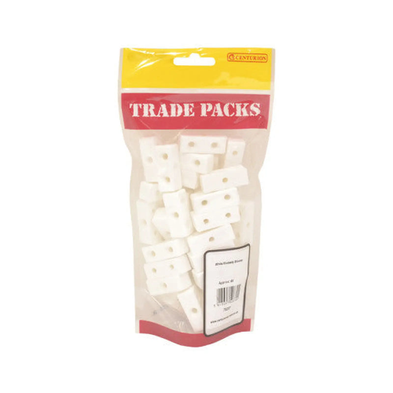 Modesty Blocks - White - 35mm - (40 PK) - Pack of 5