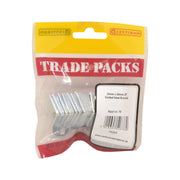 Slotted Steel Bracket - Zinc Plated - 25mm x 25mm - (10 PK) - Pack of 5