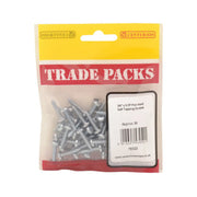Pan Head Self Tapping Screws - Zinc Plated - 3/4" x 8 - (50 PK) - Pack of 5
