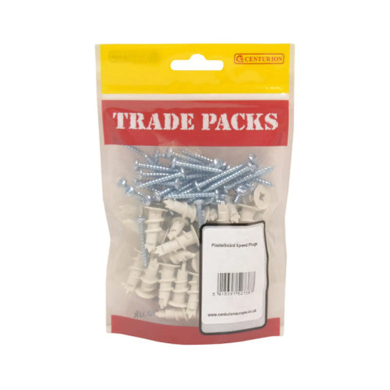 Plasterboard Fixing Plugs - Nylon - 25mm - (18 PK) - Pack of 5