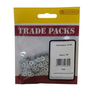 Flat Washers - Zinc Plated - M3 - (400 PK) - Pack of 5