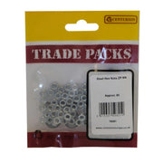 Steel Hex Nuts - Zinc Plated - M4 - (80 PK) - Pack of 5