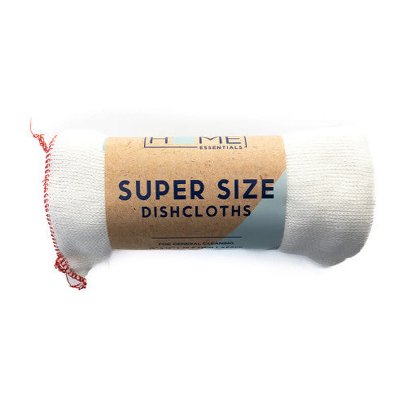 Dishcloths - Supersize - 15" x 13" (4 PK) - Pack of 10