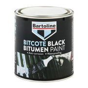 Bartoline Black Bitumen Paint, 1 Litre - Pack of 6