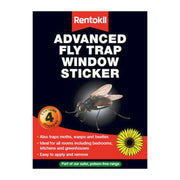 Rentokil - Advanced Fly Trap Window Stickers - FW35 (DGN) - Pack of 12