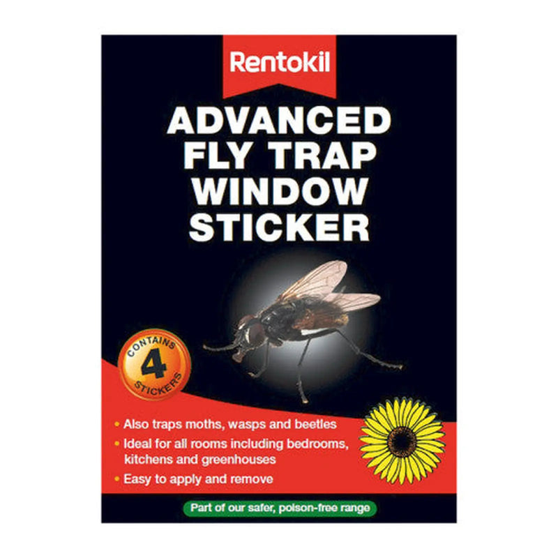 Rentokil - Advanced Fly Trap Window Stickers - FW35 (DGN) - Pack of 12