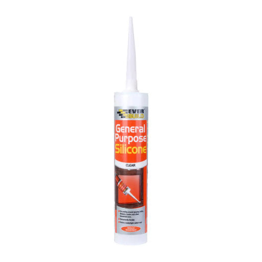 Everbuild General Purpose Silicone Clear (280ml) - Pack of 12