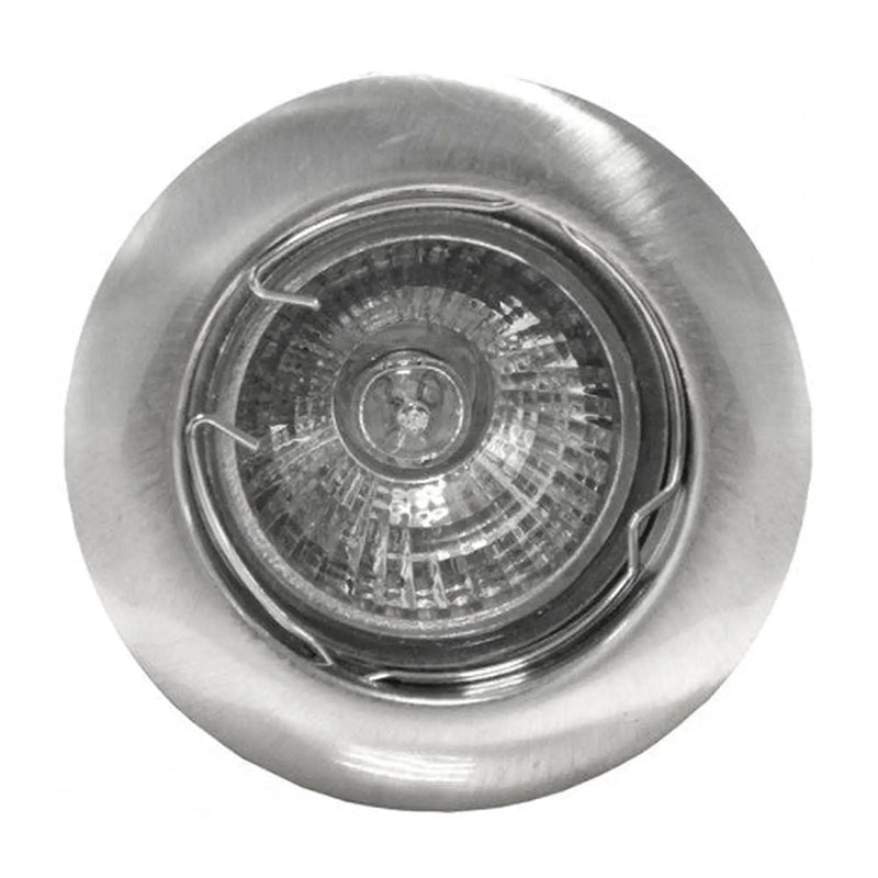 Brushed Chrome Recessed Downlight - Pack of 5