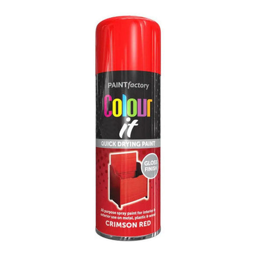 Paint Factory Colour It Gloss Paint, Red (400ml) - Pack of 12