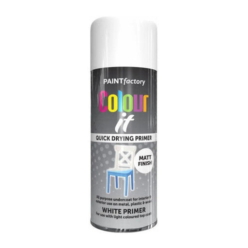 Colour It Primer Paint, White (400ml) - Pack of 12