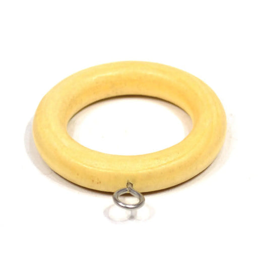 Renaissance Wooden Curtain Rings Natural 28mm 4pk - Pack of 10