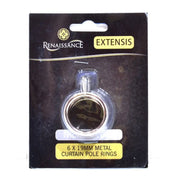 Renaissance Curtain Rings Brushed Nickel 6pk 19/16mm - Pack of 10