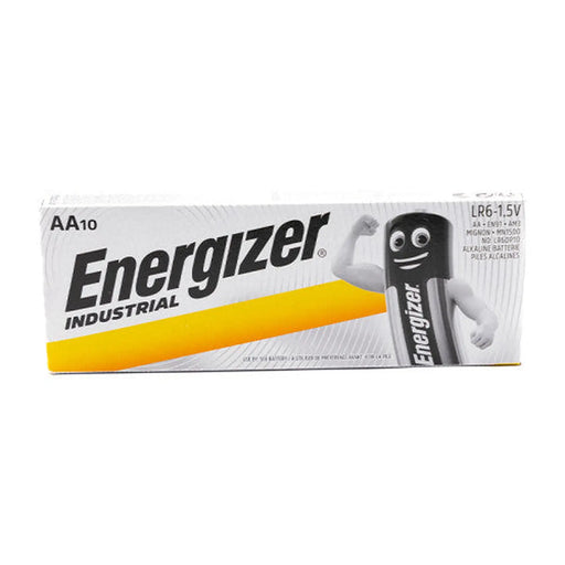 AA Industrial Alkaline Batteries, 10 Pack - Pack of 6